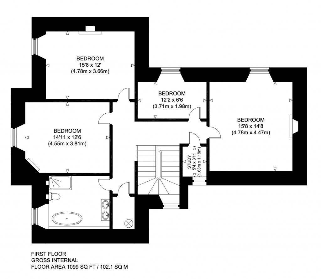 Floorplans For Boghall Farmhouse, Biggar Road, Edinburgh