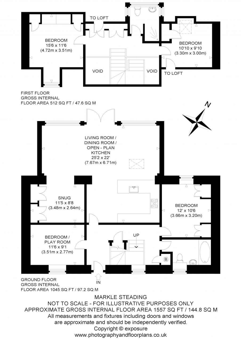 Floorplans For Markle Steading, East Linton, East Lothian