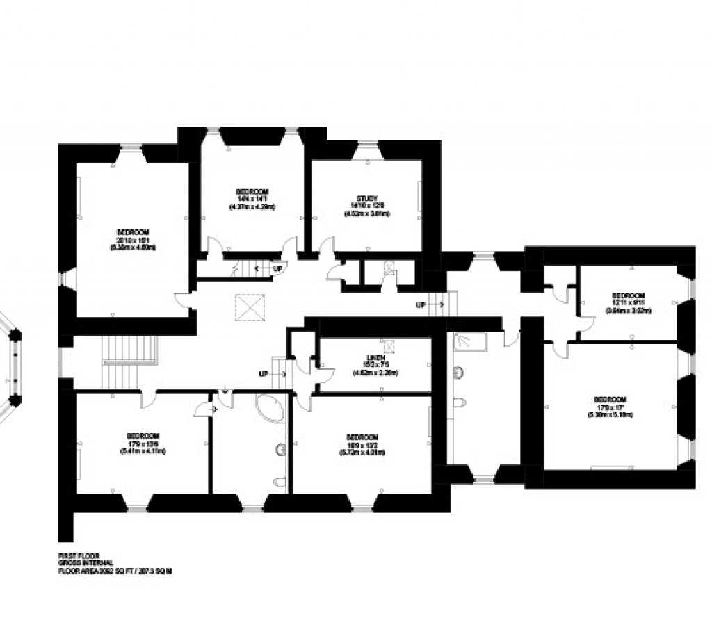 Floorplans For Tealing House, Tealing, Dundee, Angus