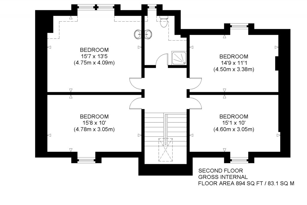 Floorplans For Marine Road, Dunbar, East Lothian