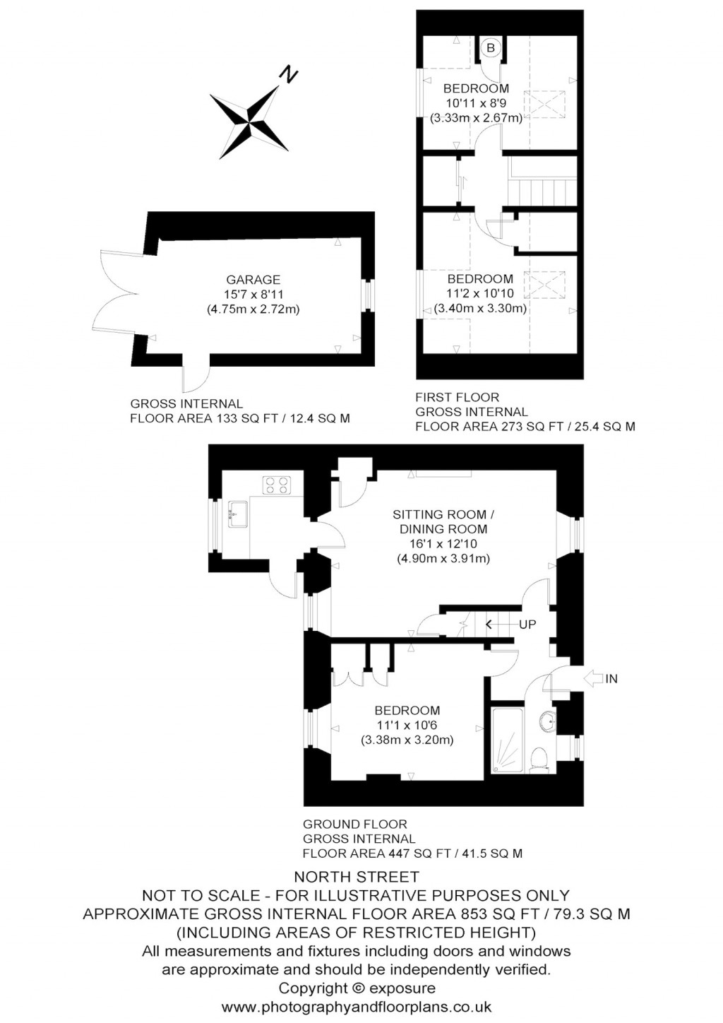 Floorplans For North Street, Belhaven, Dunbar, East Lothian