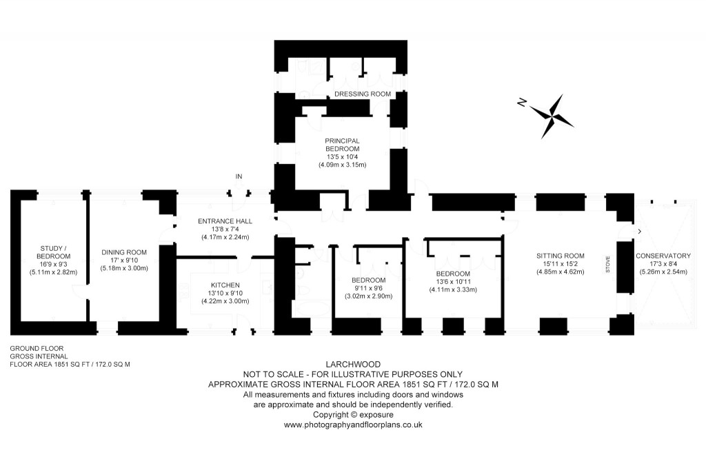 Floorplans For Larchwood, East Peaston, Nr Pencaitland, East Lothian