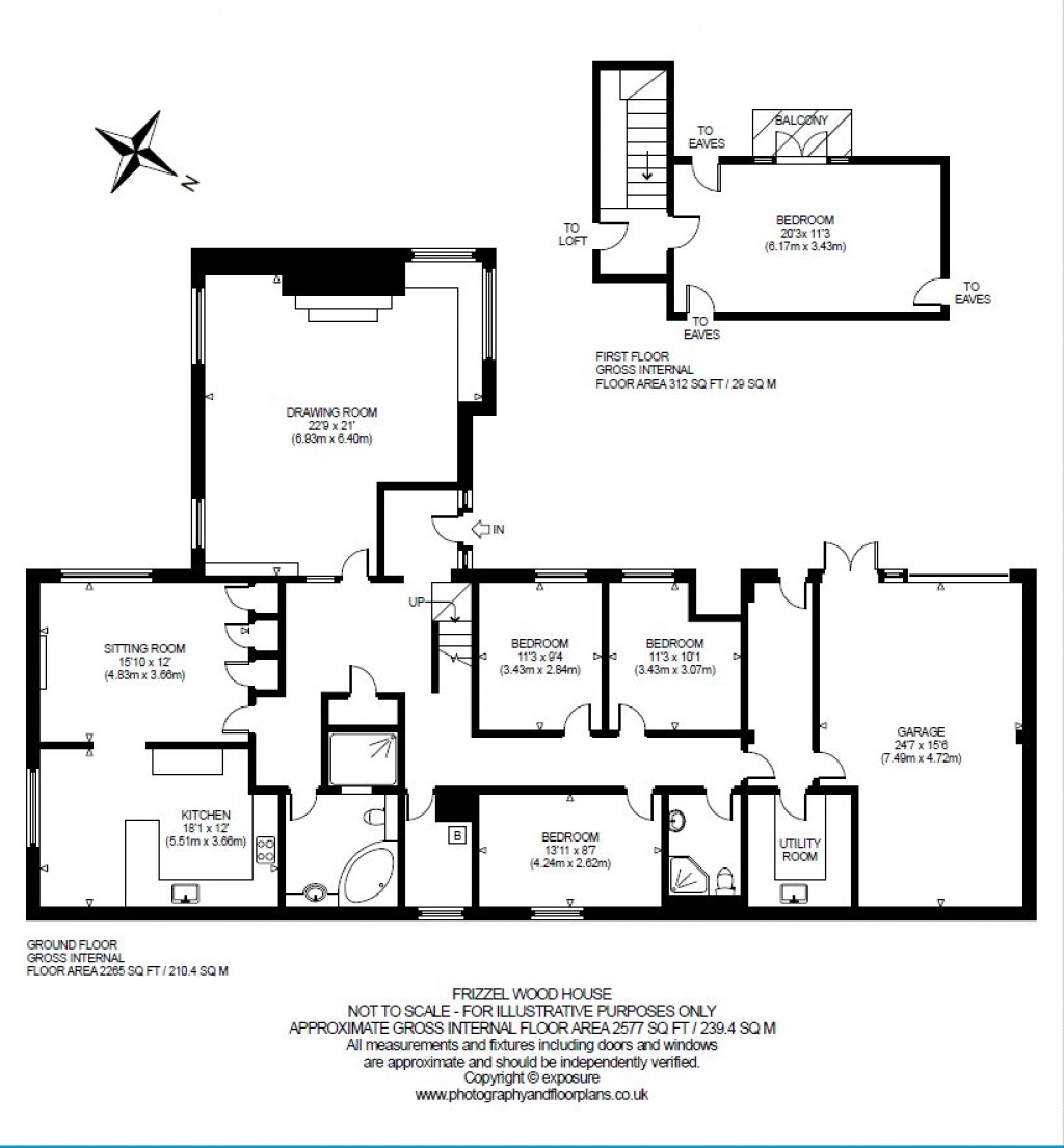 Floorplans For Frizzels Wood House, Spott, Dunbar, East Lothian