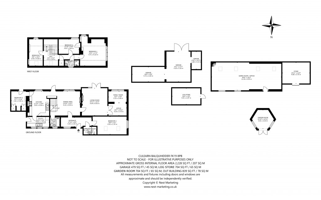 Floorplans For Culearn, Balquhidder, Lochearnhead, Stirlingshire