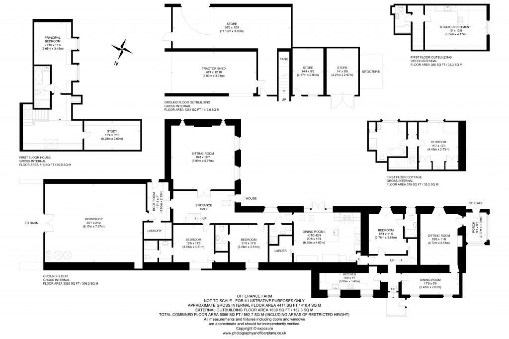 Floorplans For Offerance Farm, Gartmore, Stirling, Stirlingshire