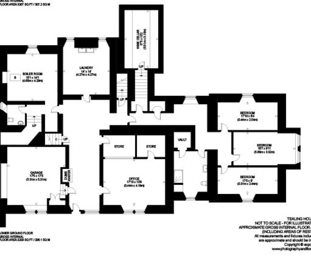 Floorplans For Tealing House and Paddock, Tealing, Dundee, Angus