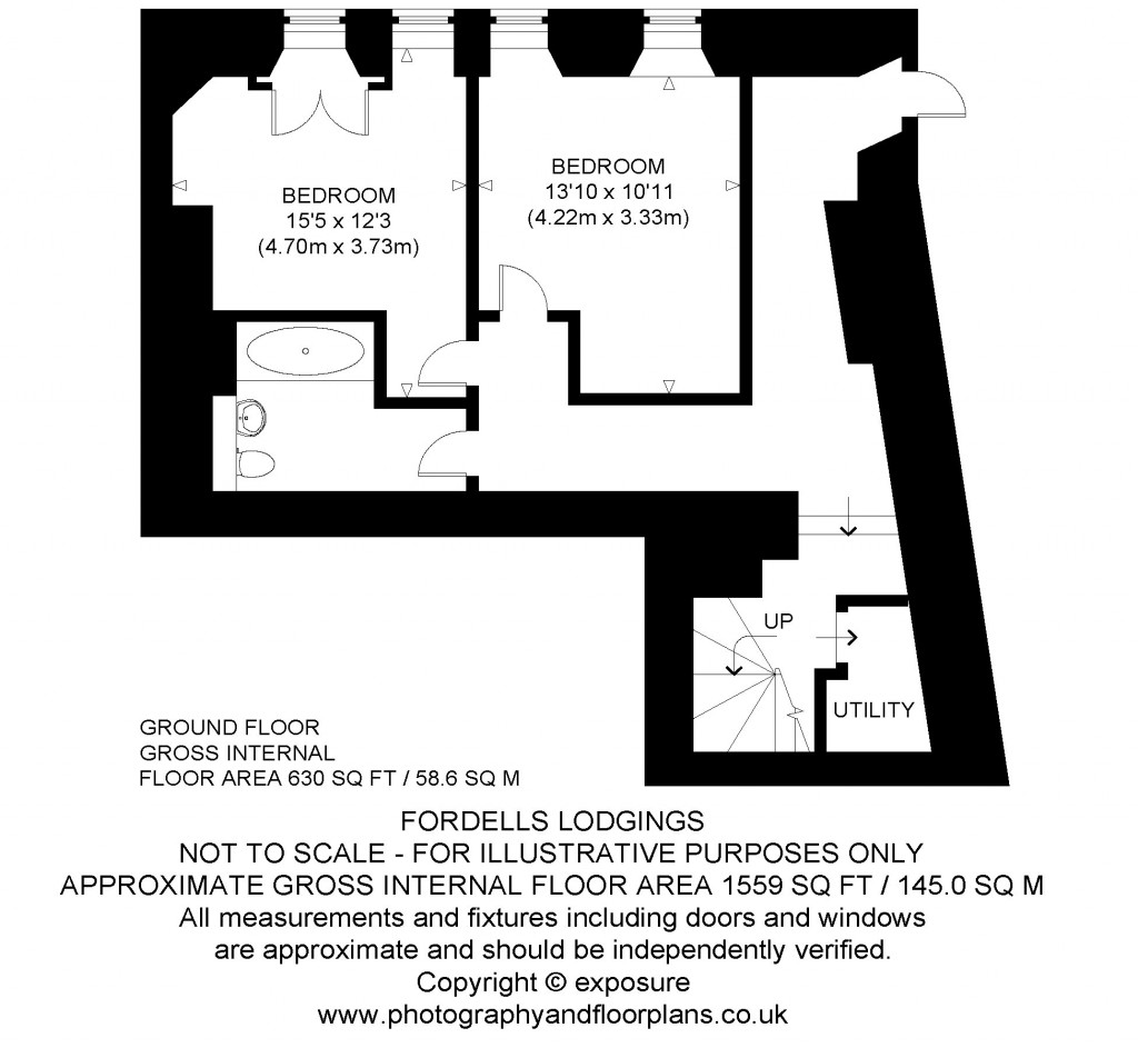 Floorplans For Fordell's Lodging, 16 Church Street, Inverkeithing, Fife