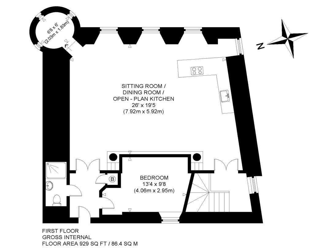 Floorplans For Fordell's Lodging, 16 Church Street, Inverkeithing, Fife