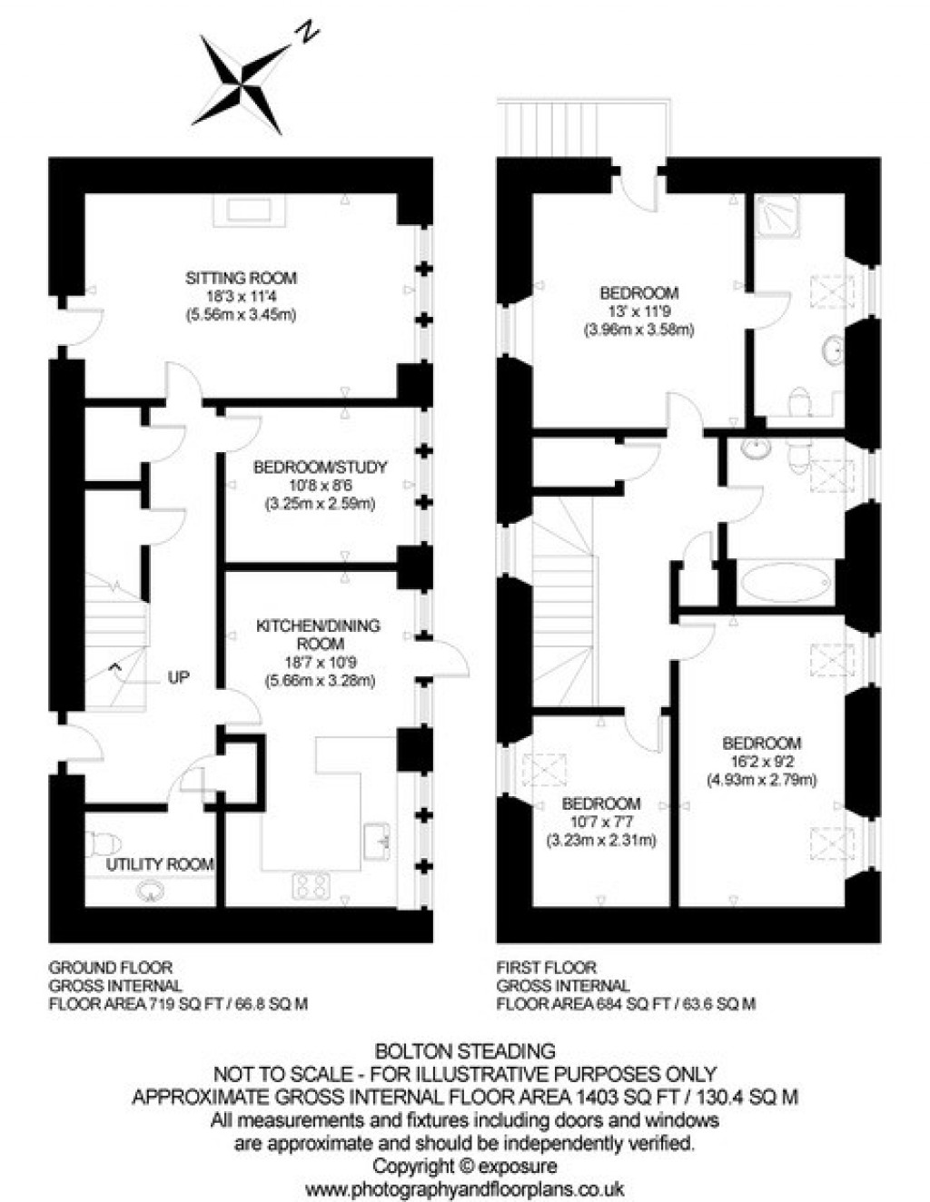 Floorplans For Bolton Steading, Haddington, East Lothian