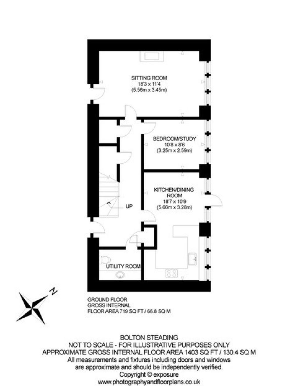 Floorplans For Bolton Steading, Haddington, East Lothian