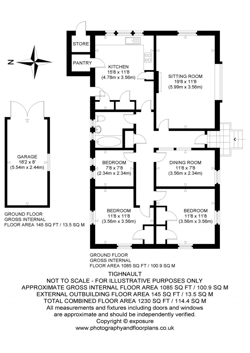 Floorplans For Tighnault, Tighnault, Glenlyon, Aberfeldy, Perth and Kinross