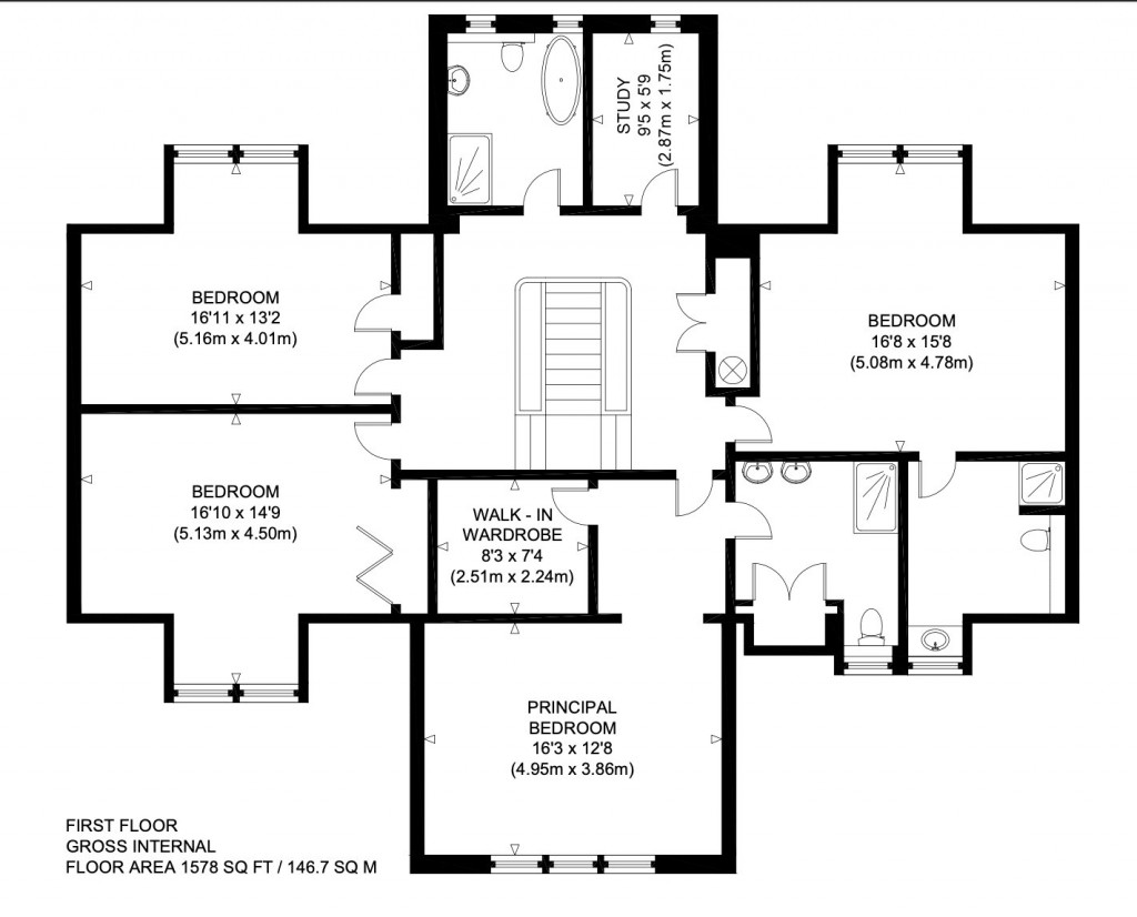 Floorplans For Craigfoot Walk, Kirkcaldy, Fife