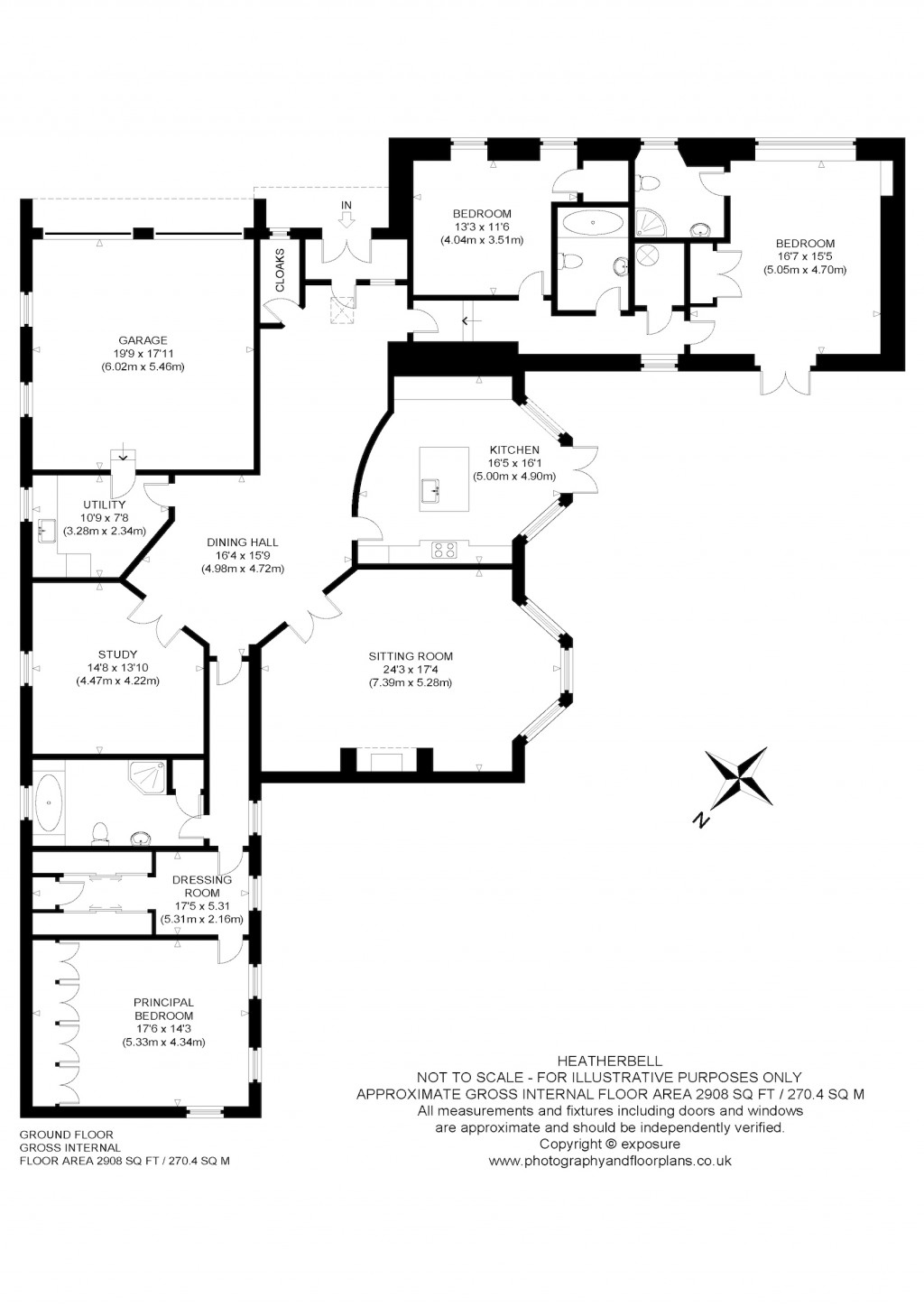 Floorplans For Heatherbell Cottage, Muirton, Auchterarder, Perth and Kinross