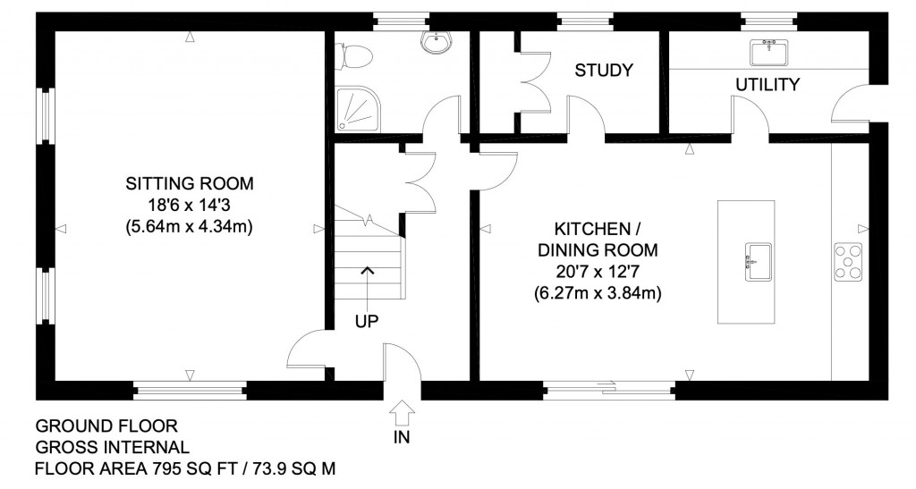 Floorplans For Caverton, 3 South Street, Dunbar, East Lothian