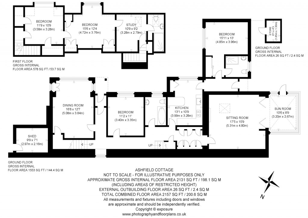 Floorplans For Ashfield Cottage, Ashfield Cottage, Station Road, Dunbar, East Lothian