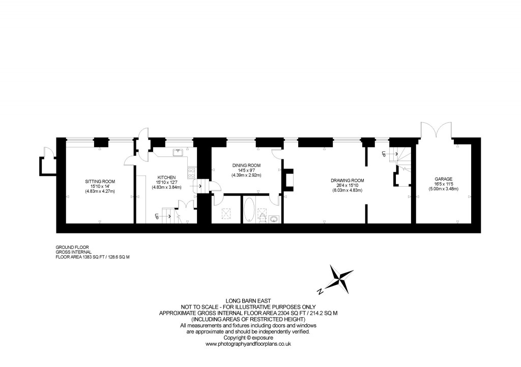 Floorplans For The Long Barn East, Pencaitland, Tranent, East Lothian