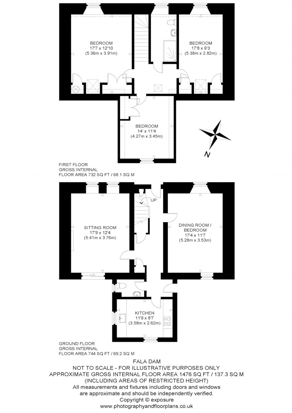 Floorplans For Fala Dam, Pathhead, Midlothian