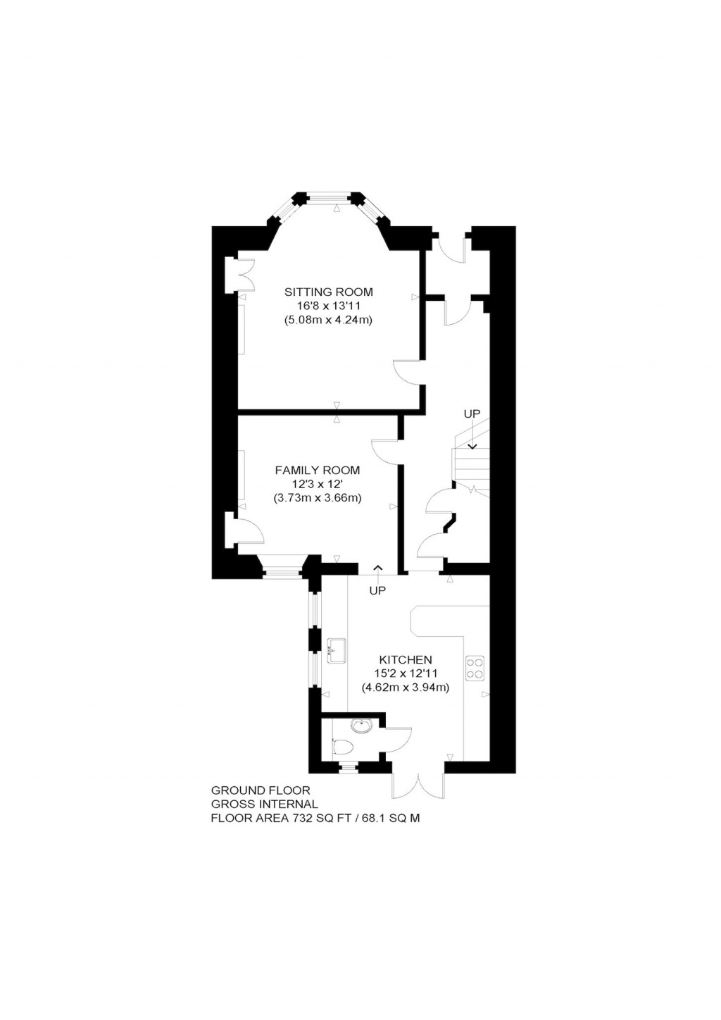 Floorplans For Corbiére, Rosebery Place, Dunbar, East Lothian