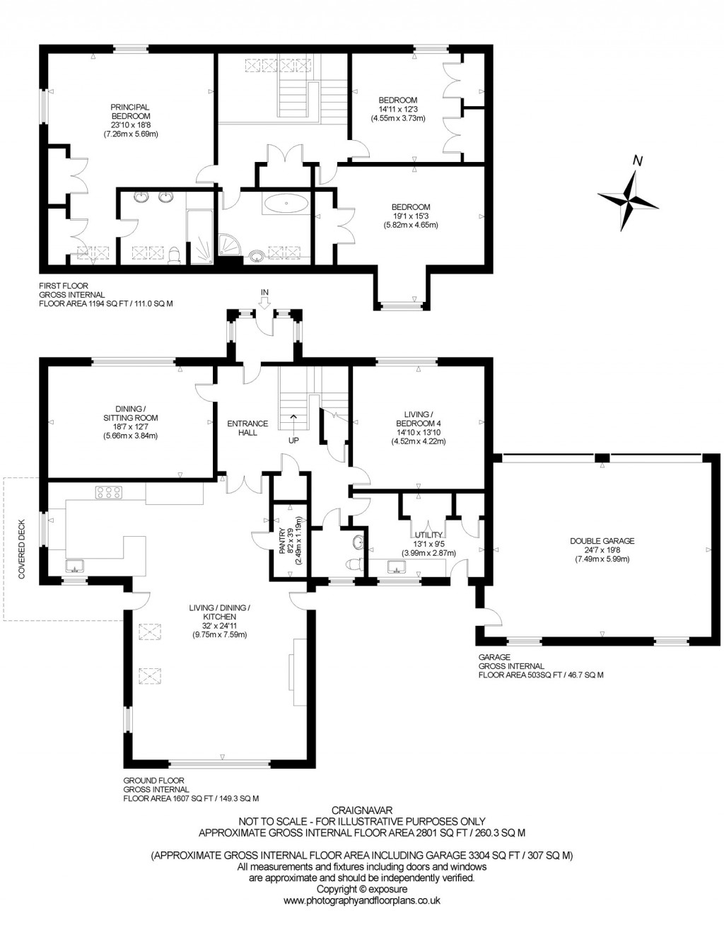 Floorplans For Craignavar, Craignavar, 1 The Green, Clathymore, Perth