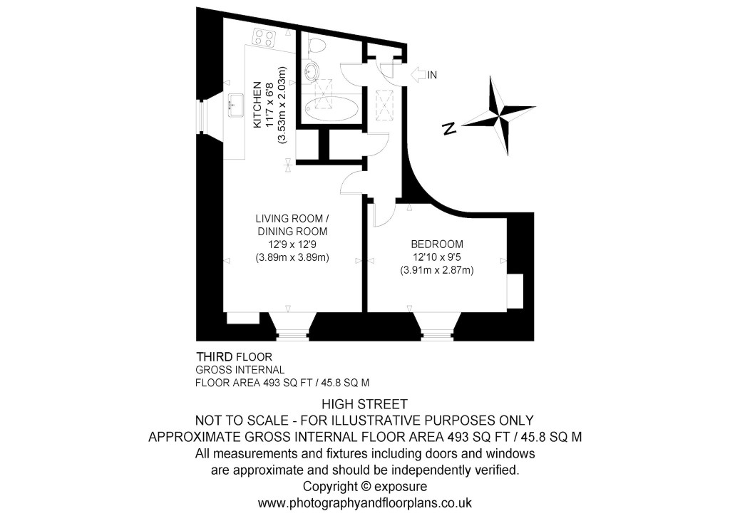 Floorplans For 4B - 11 High Street, Dalkeith, Midlothian