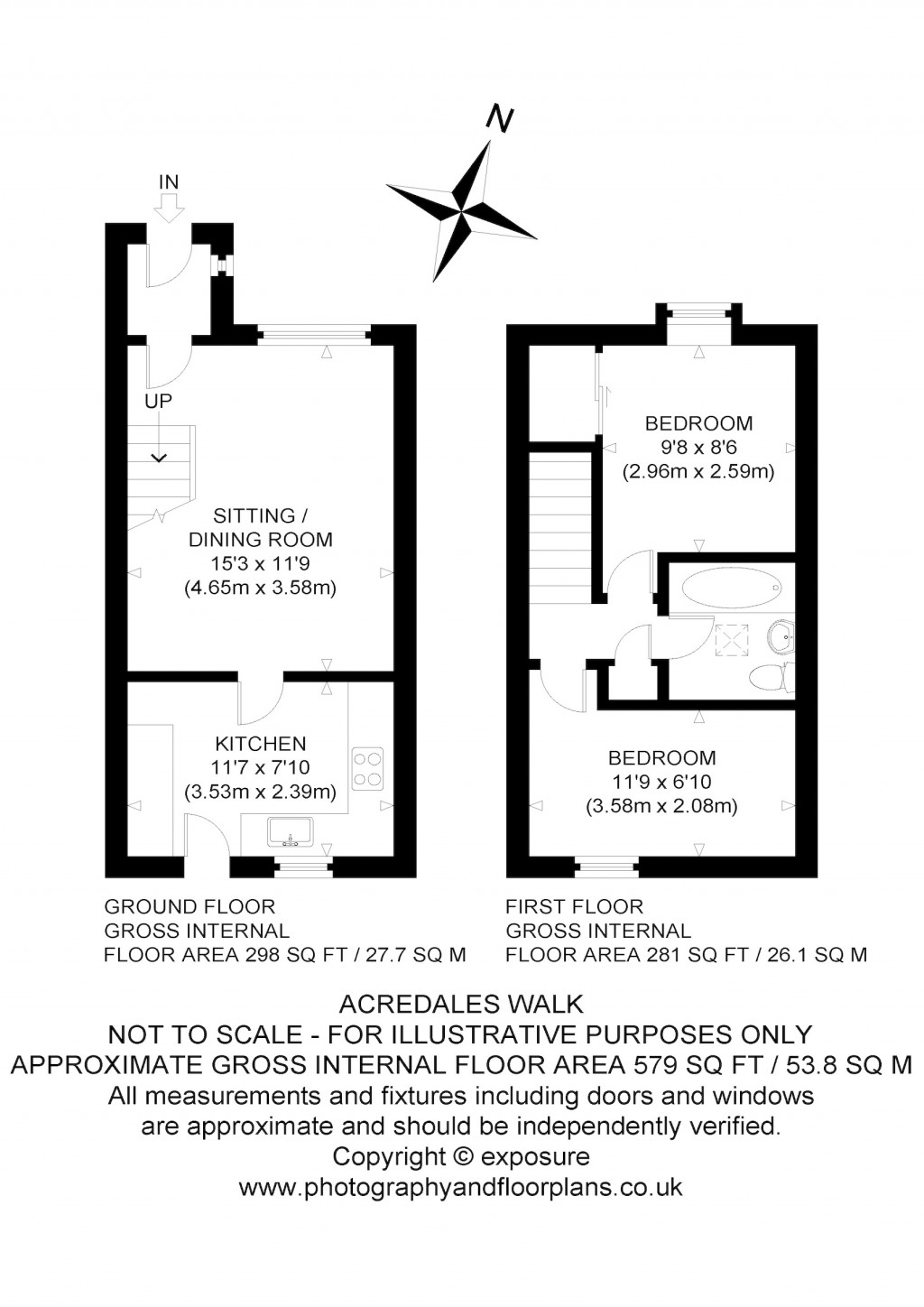 Floorplans For Acredales Walk, Haddington