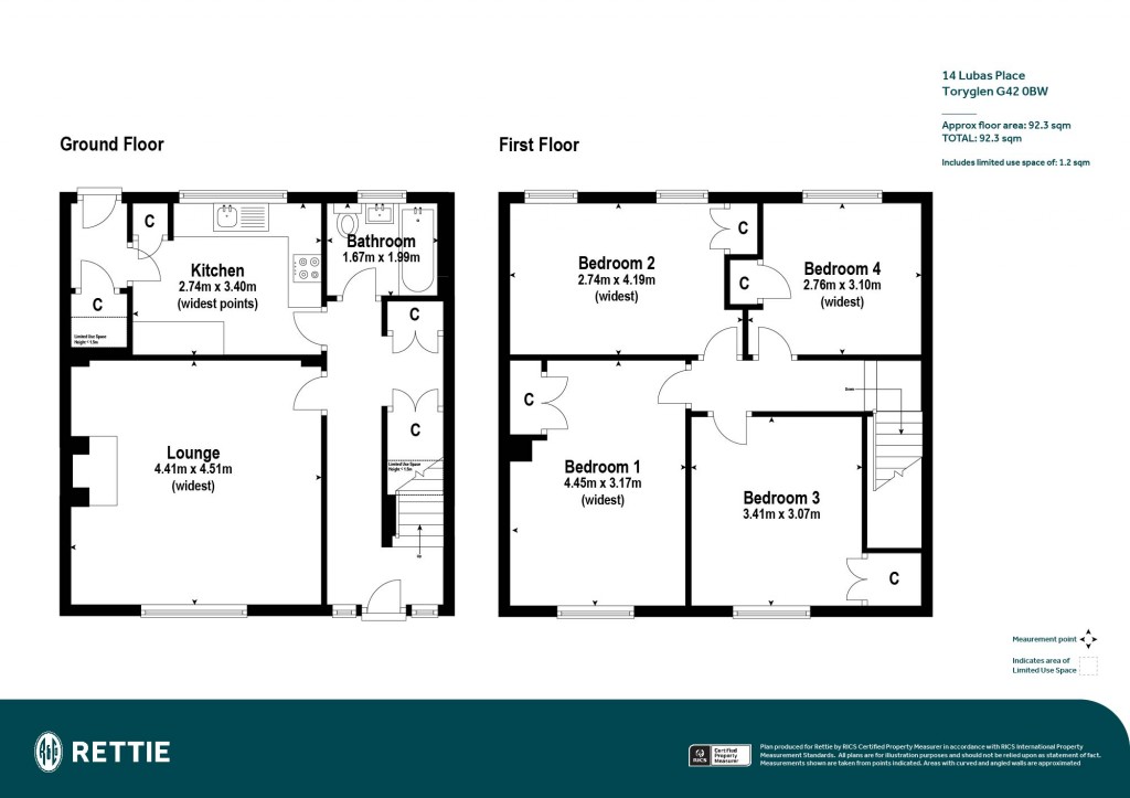 Floorplans For Lubas Place, Glasgow