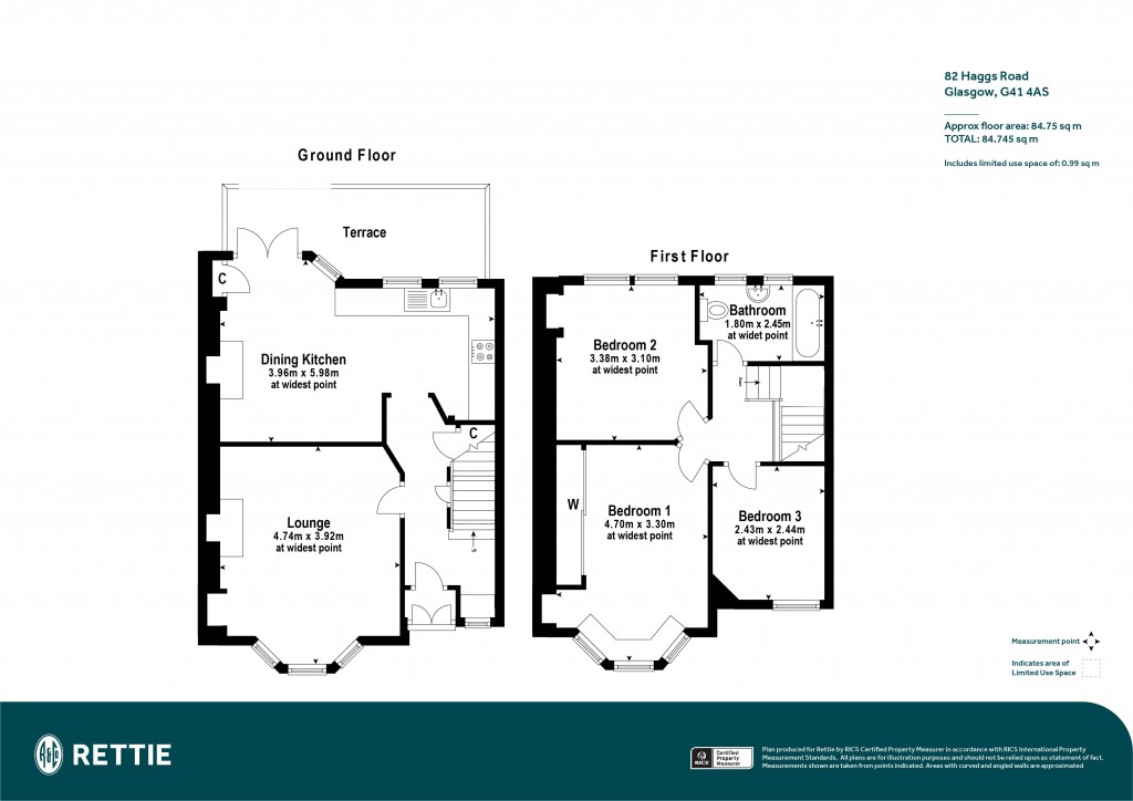 Floorplans For Haggs Road, Glasgow