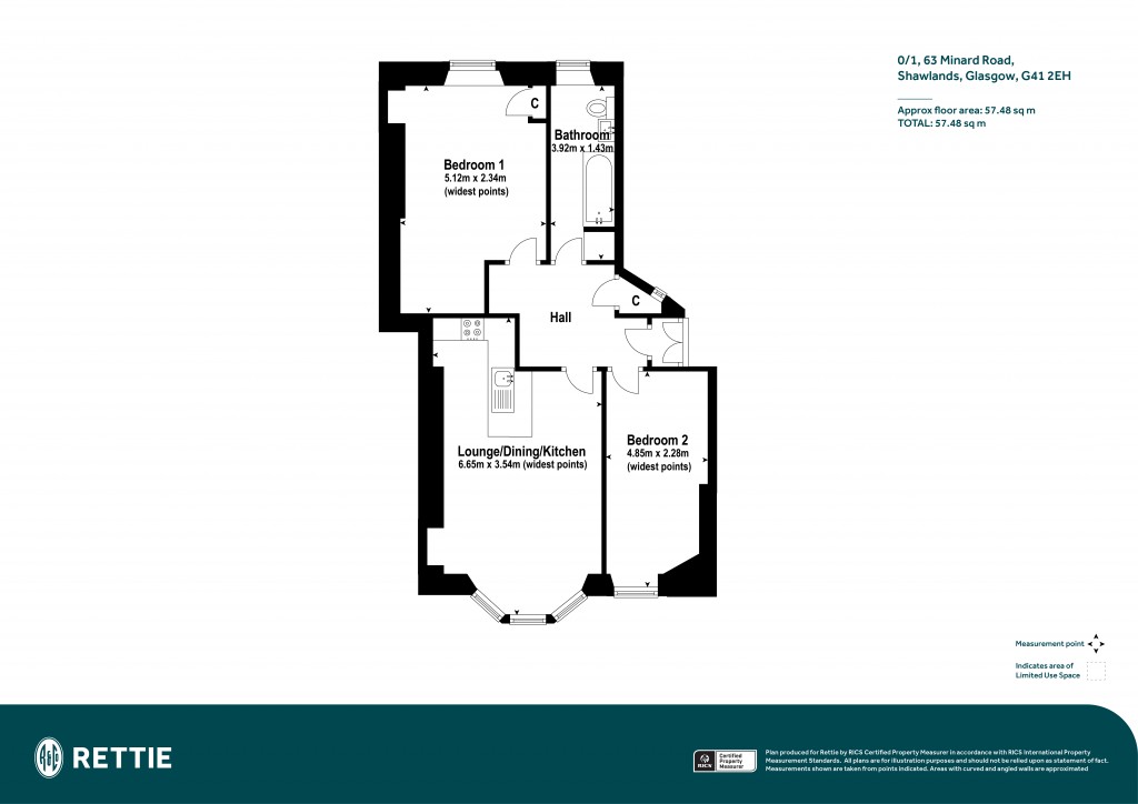 Floorplans For 0/1, Minard Road, Shawlands, Glasgow