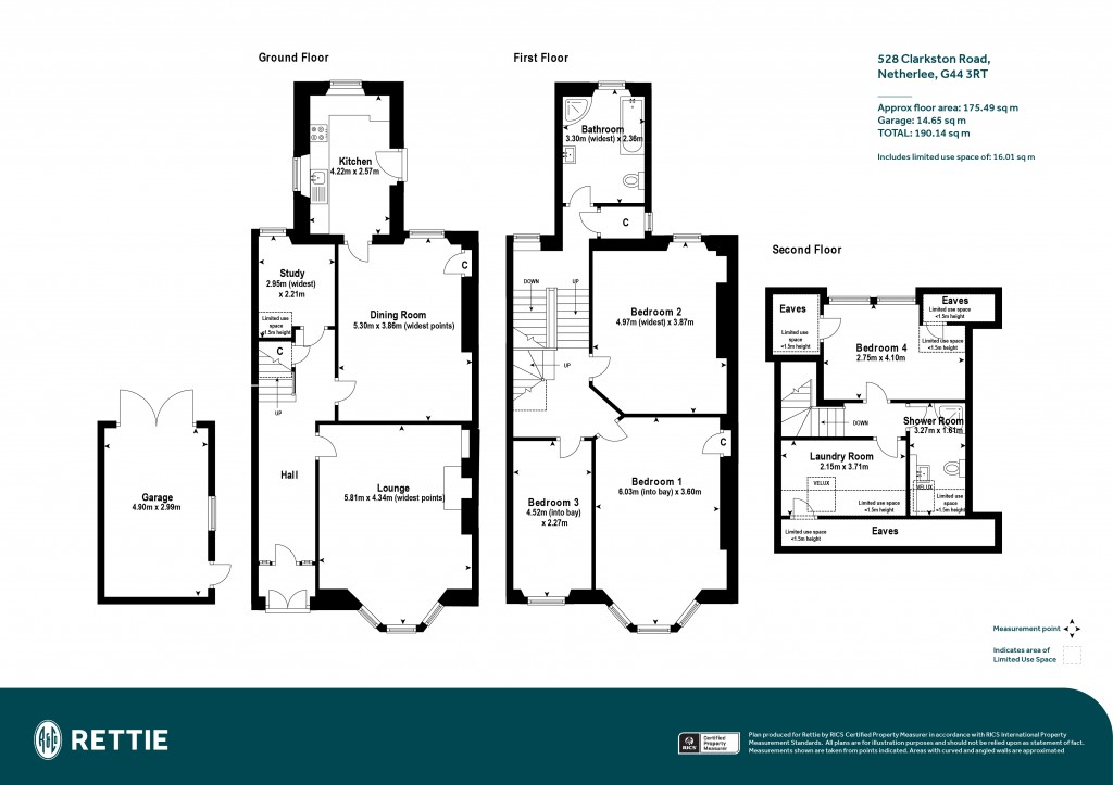 Floorplans For Clarkston Road, Netherlee, Glasgow