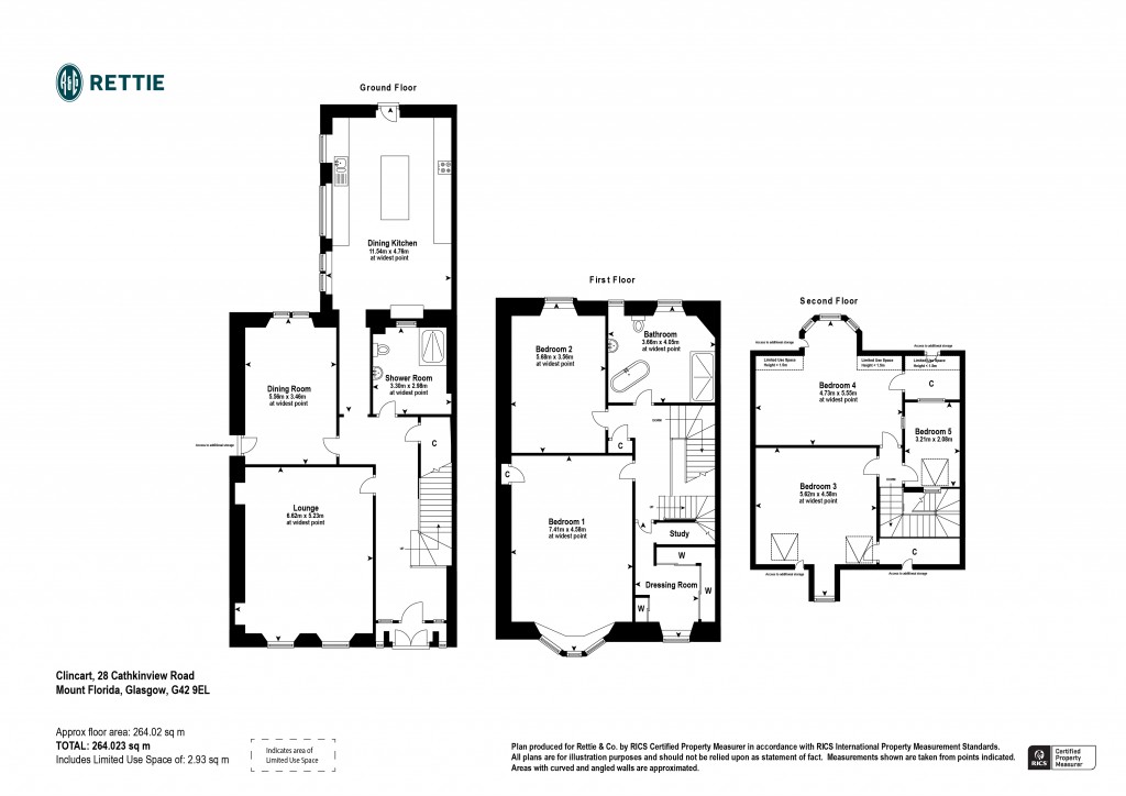 Floorplans For Clincart, Cathkinview Road, Mount Florida, Glasgow