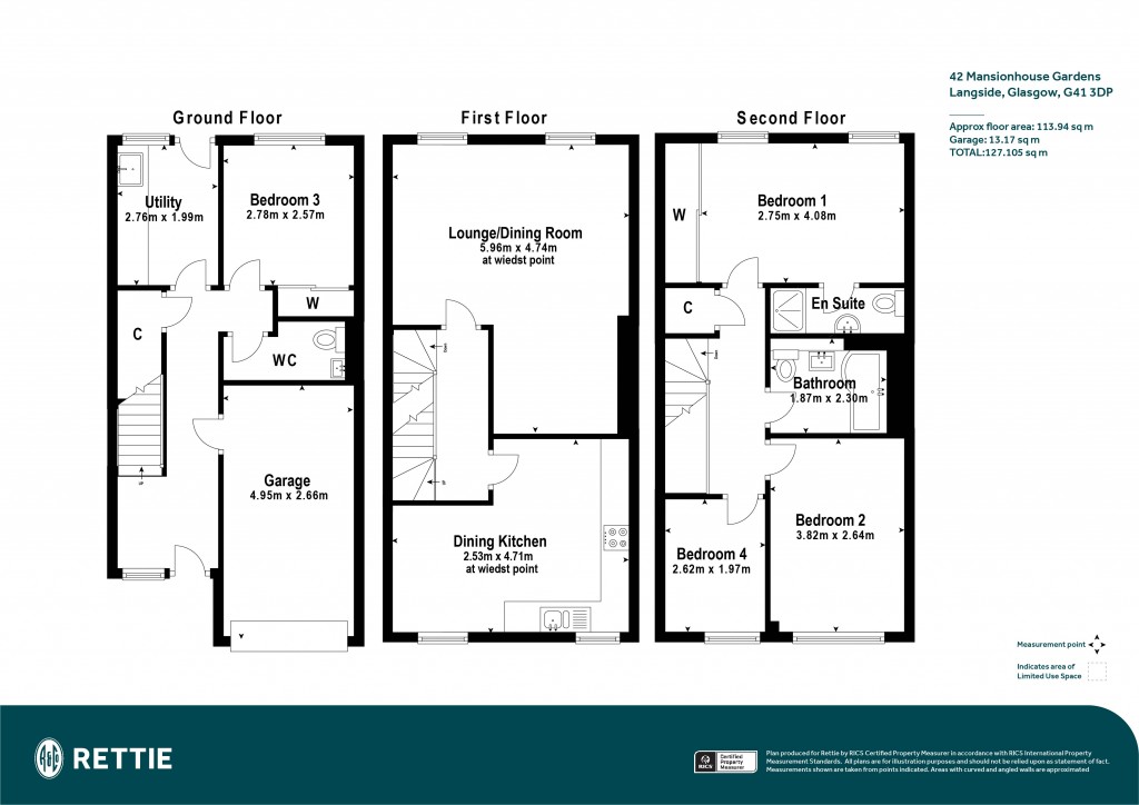 Floorplans For Mansionhouse Gardens, Langside, Glasgow