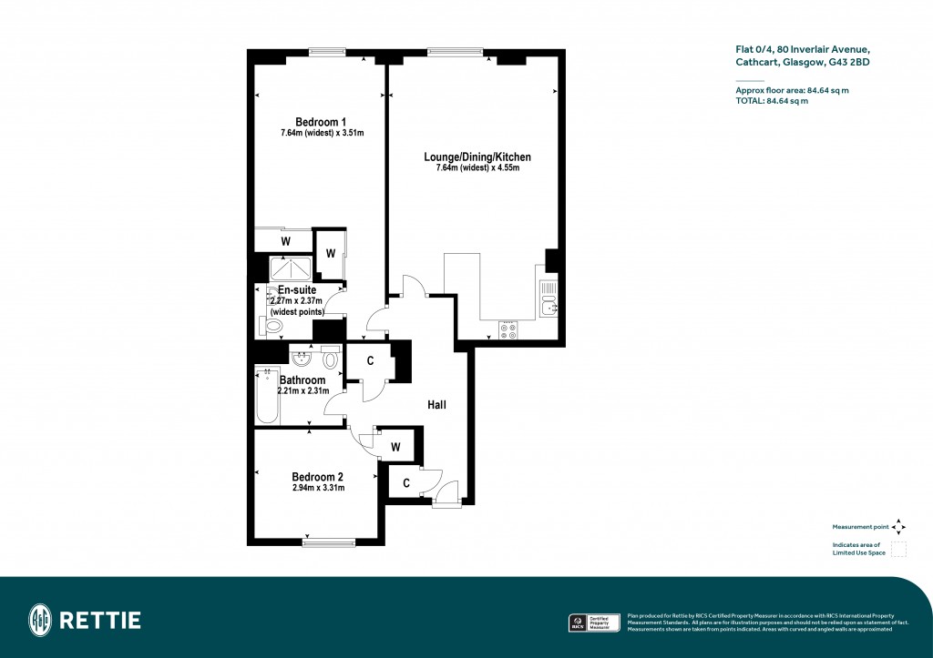 Floorplans For Flat 0/4, Inverlair Avenue, Cathcart