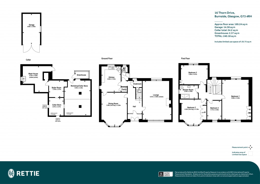 Floorplans For Thorn Drive, Burnside, Glasgow