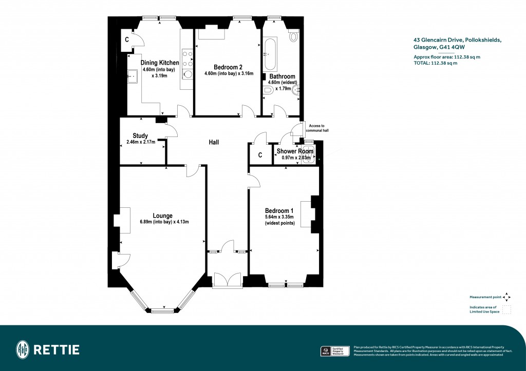 Floorplans For Glencairn Drive, Pollokshields, Glasgow