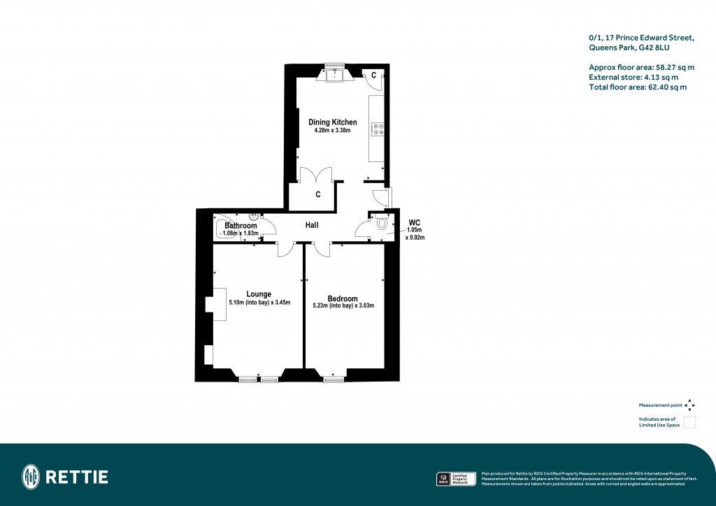 Floorplans For 0/1, Prince Edward Street, Queens Park, Glasgow