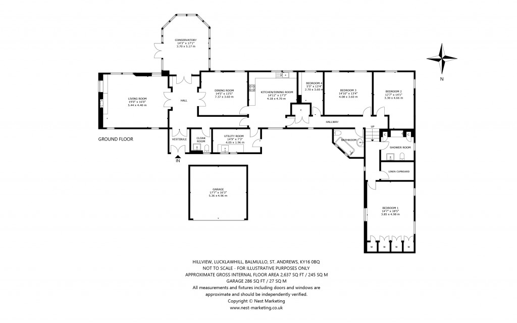 Floorplans For Hillview, Lucklawhill, Balmullo, St. Andrews