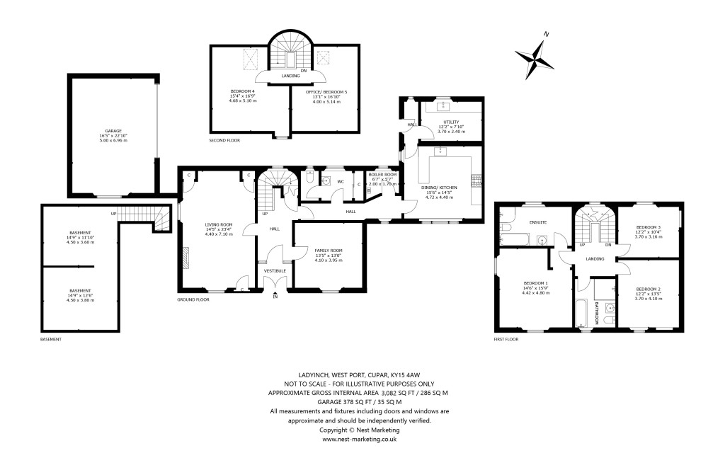 Floorplans For Ladyinch, West Port, Cupar