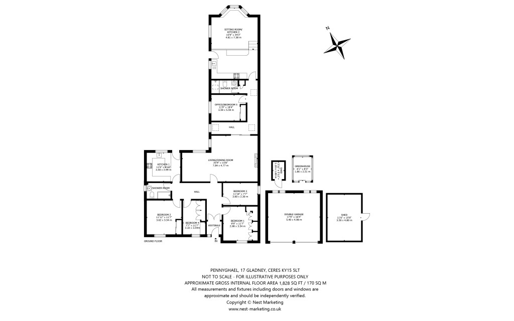 Floorplans For Pennyghael, 17 Gladney, Ceres, Cupar