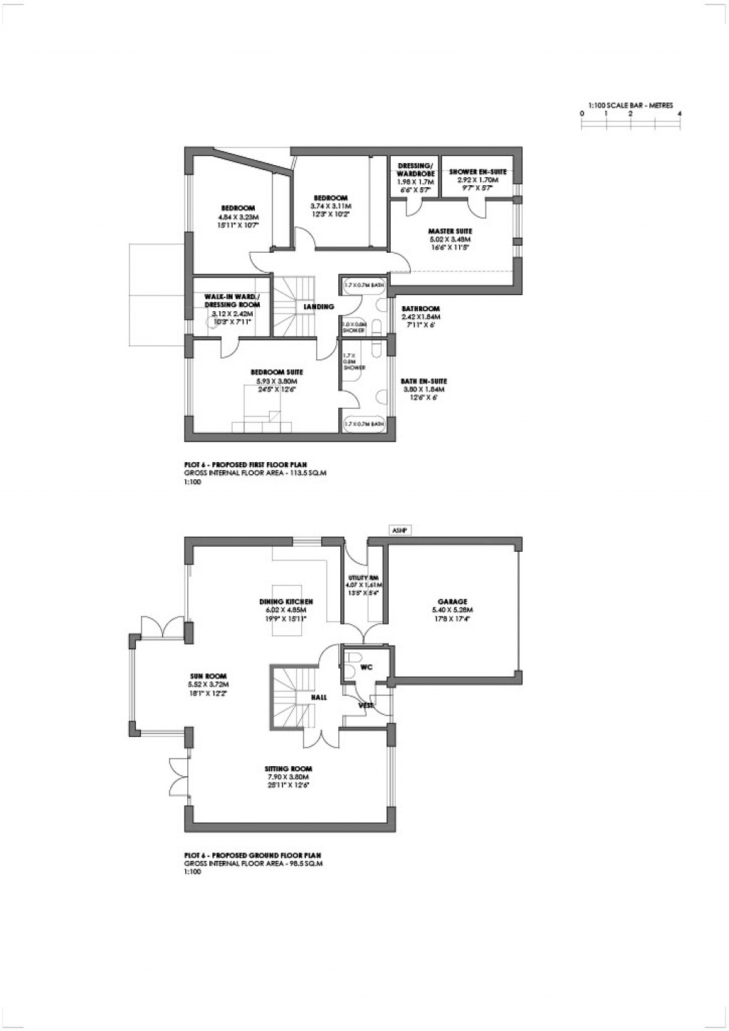 Floorplans For Plot 6 Milton Muir, Anstruther