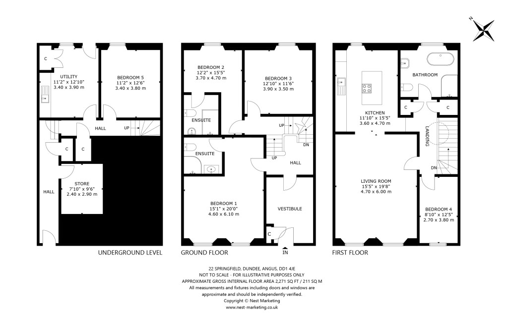 Floorplans For Springfield, Dundee, Angus