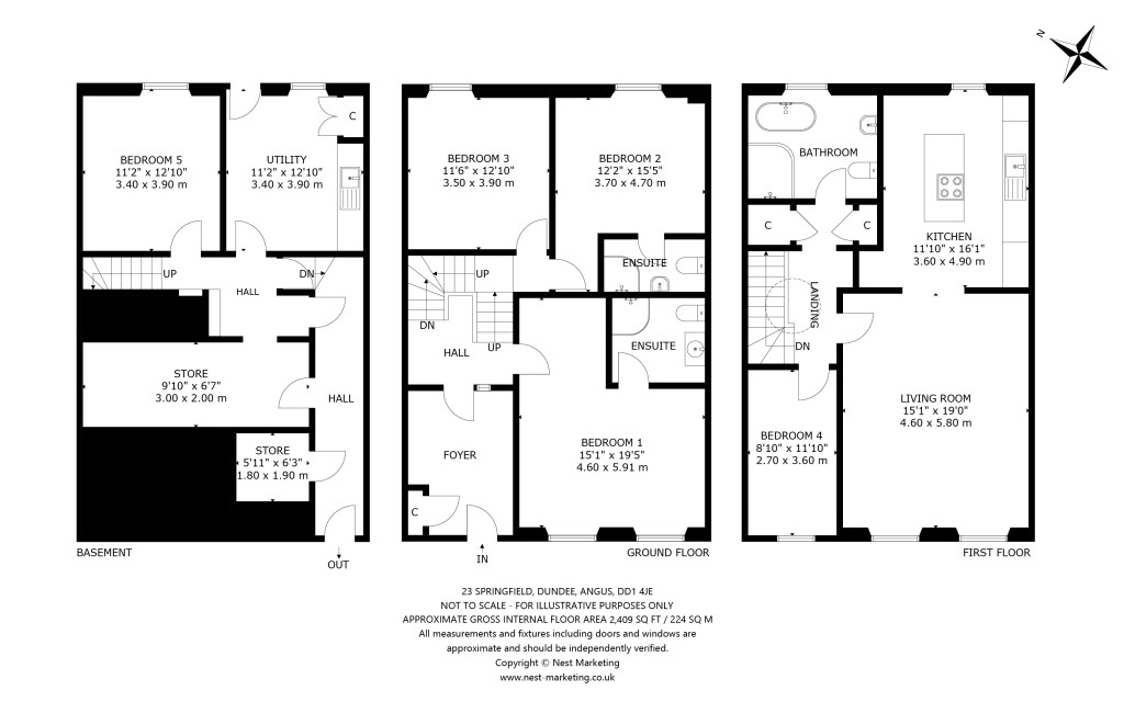 Floorplans For Springfield, Dundee, Angus