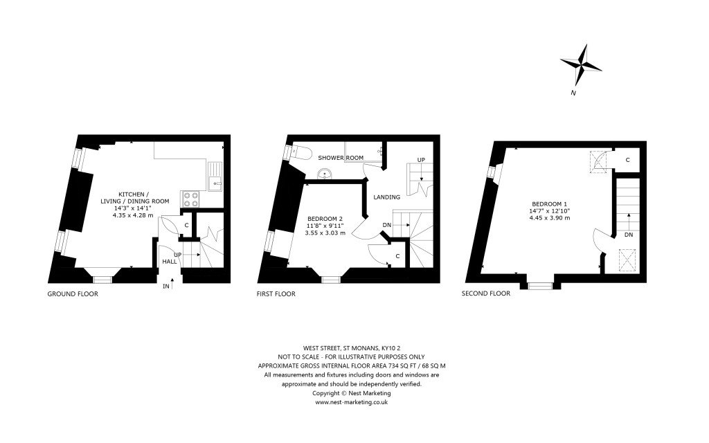 Floorplans For West Street, St. Monans, Anstruther