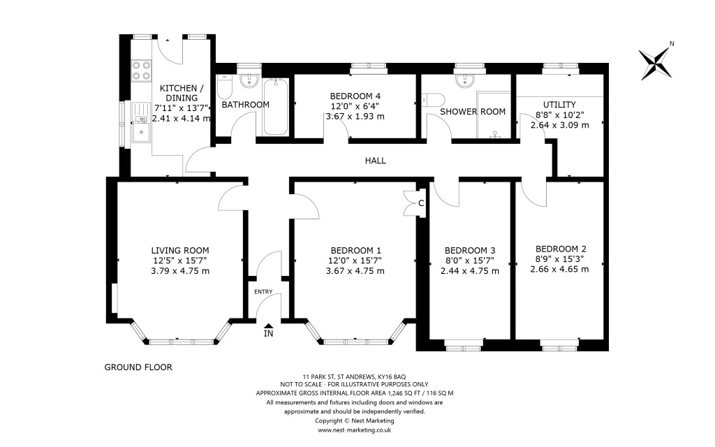 Floorplans For Park Street, St. Andrews