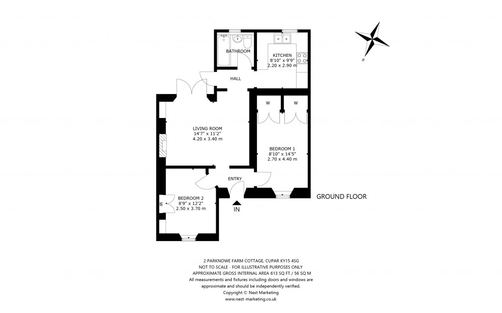 Floorplans For Parknowe Farm Cottages, Cupar, Fife