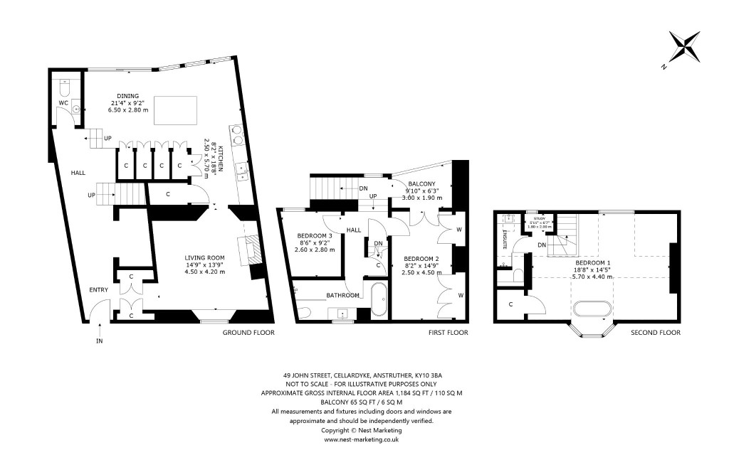 Floorplans For John Street, Cellardyke, Anstruther