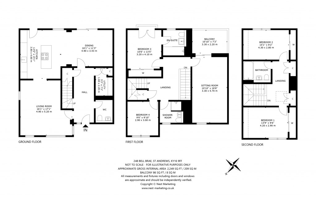 Floorplans For Bell Brae, St. Andrews