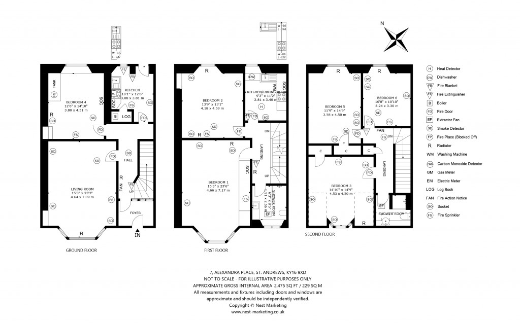 Floorplans For Alexandra Place, St. Andrews