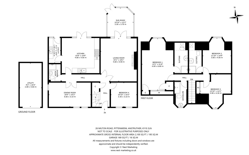 Floorplans For Milton Road, Pittenweem, Anstruther