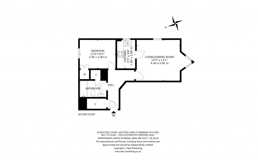 Floorplans For Muttoes Court, Muttoes Lane, St. Andrews, Fife