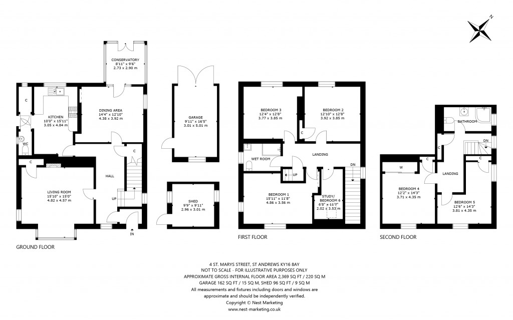 Floorplans For St. Mary Street, St. Andrews, Fife